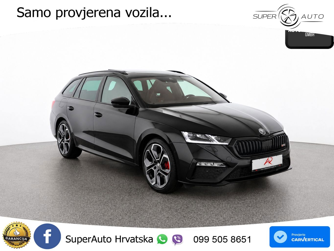 Škoda Octavia Combi RS 2.0 TDI (200 KS) 4x4 DSG LED+GR SJED+ACC