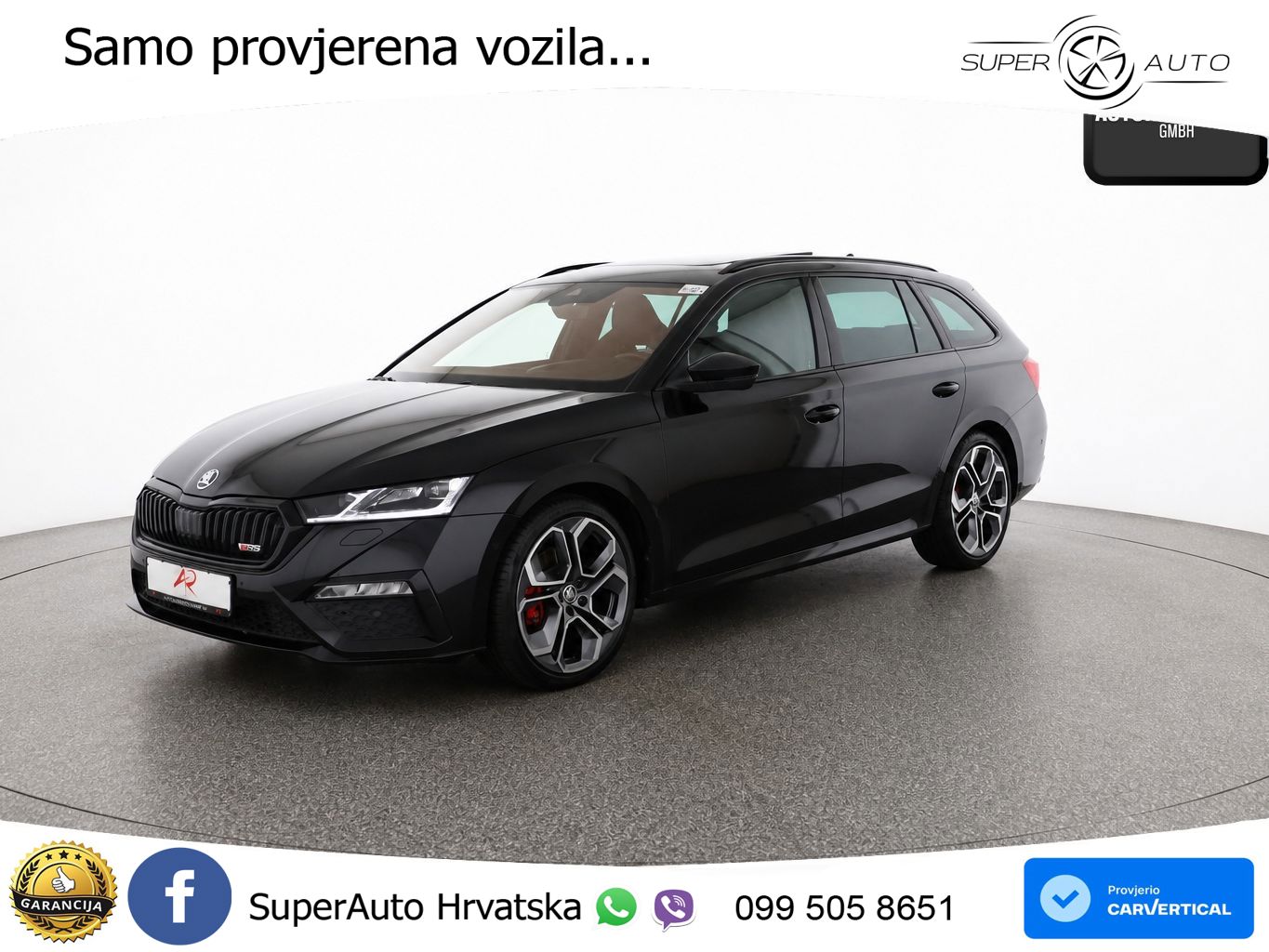 Škoda Octavia Combi RS 2.0 TDI (200 KS) 4x4 DSG LED+GR SJED+ACC
