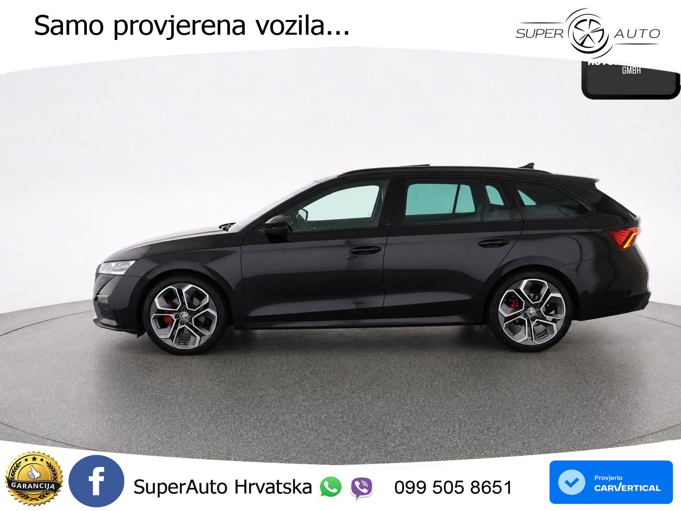 Škoda Octavia Combi RS 2.0 TDI (200 KS) 4x4 DSG LED+GR SJED+ACC