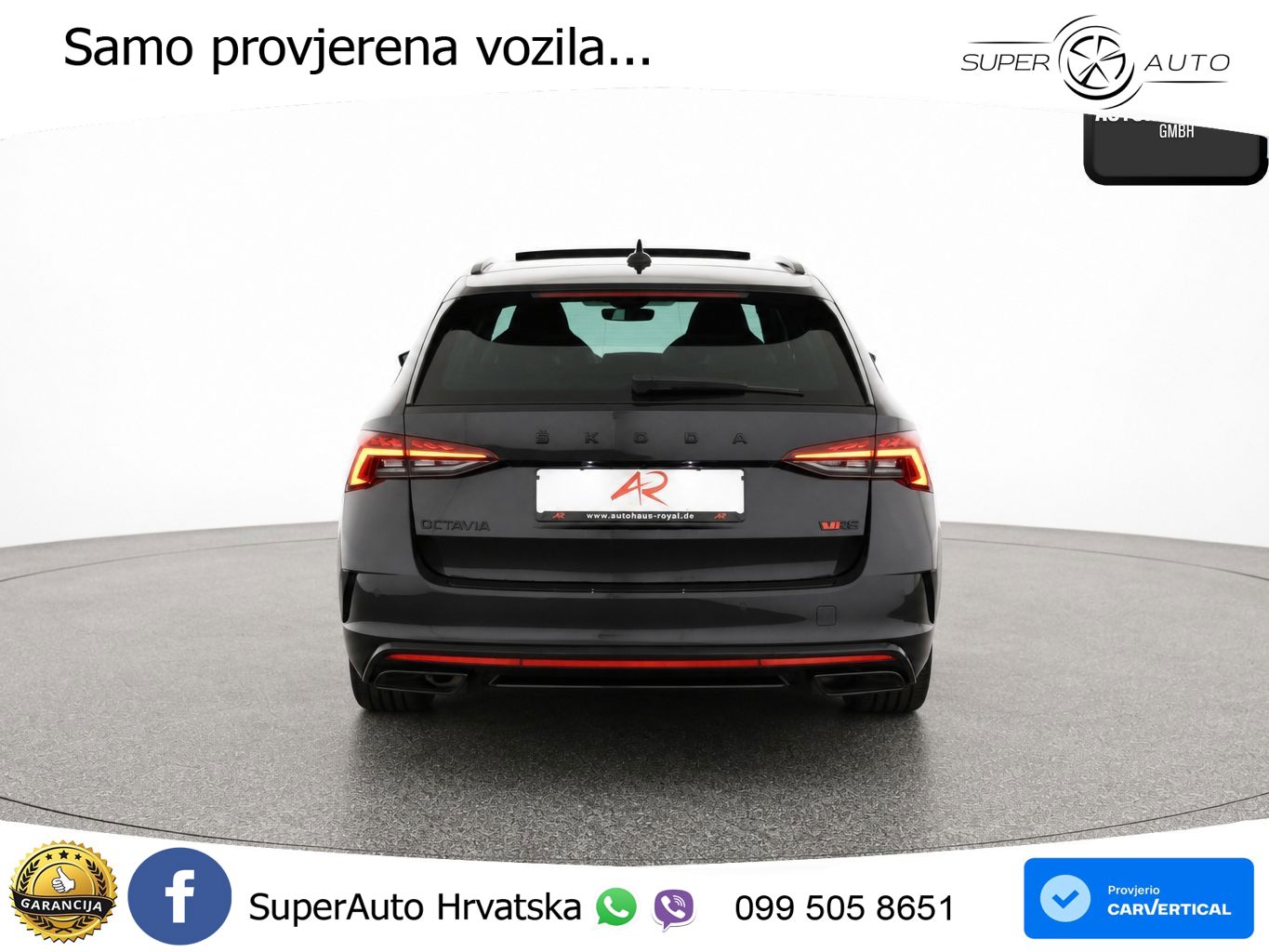 Škoda Octavia Combi RS 2.0 TDI (200 KS) 4x4 DSG LED+GR SJED+ACC