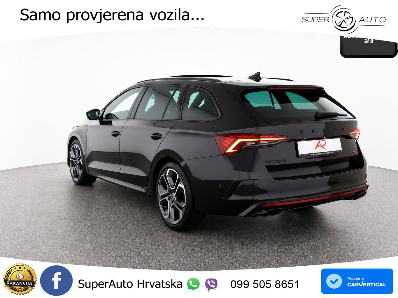 Škoda Octavia Combi RS 2.0 TDI (200 KS) 4x4 DSG LED+GR SJED+ACC