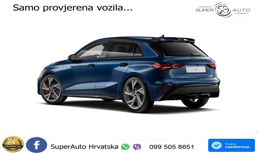 Audi S3 2.0 TFSI (333 KS) quattro S tronic ACC+HEAD+GR SJED+360+PANO