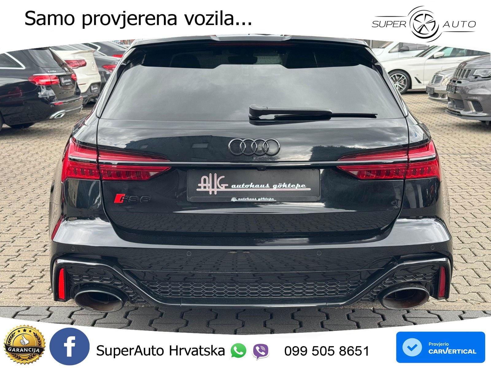 Audi RS6 Avant 4.0 TFSI V8 (600 KS) quattro Tiptronic ZRAČNI+ACC+GR SJED+KAM+PANO