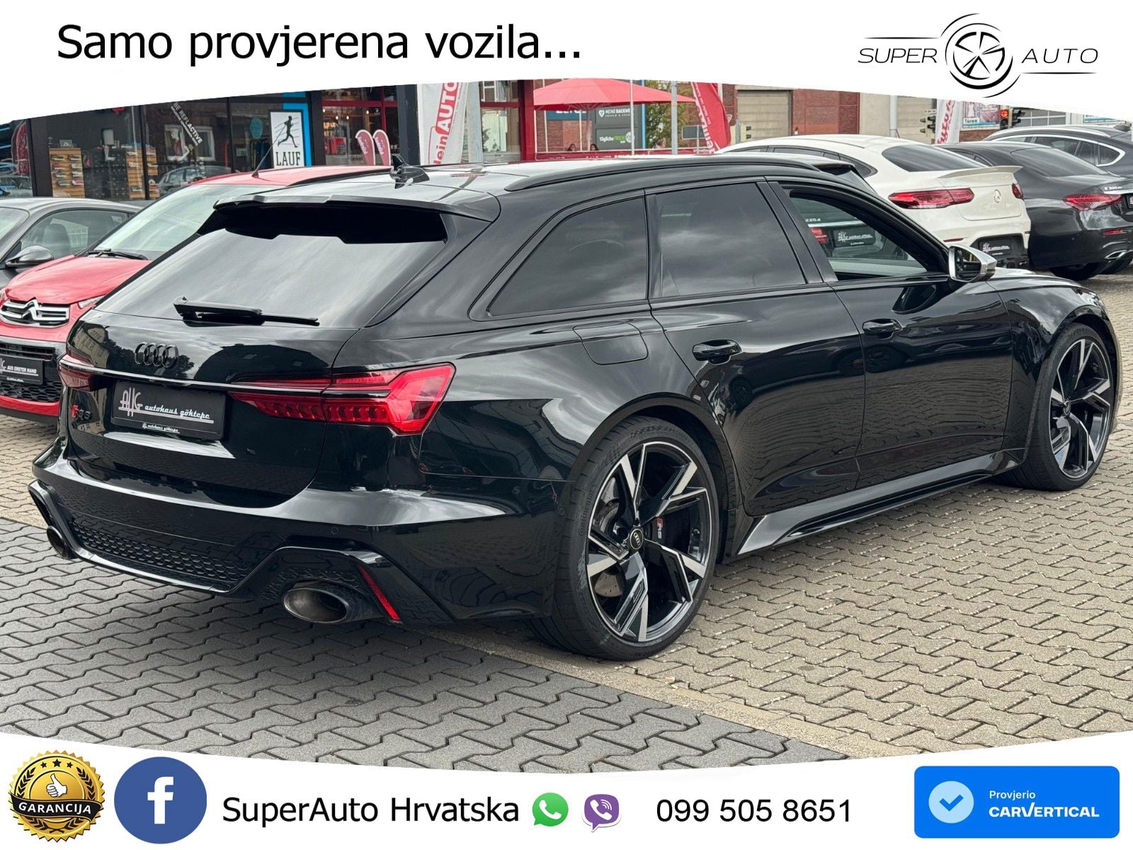 Audi RS6 Avant 4.0 TFSI V8 (600 KS) quattro Tiptronic ZRAČNI+ACC+GR SJED+KAM+PANO