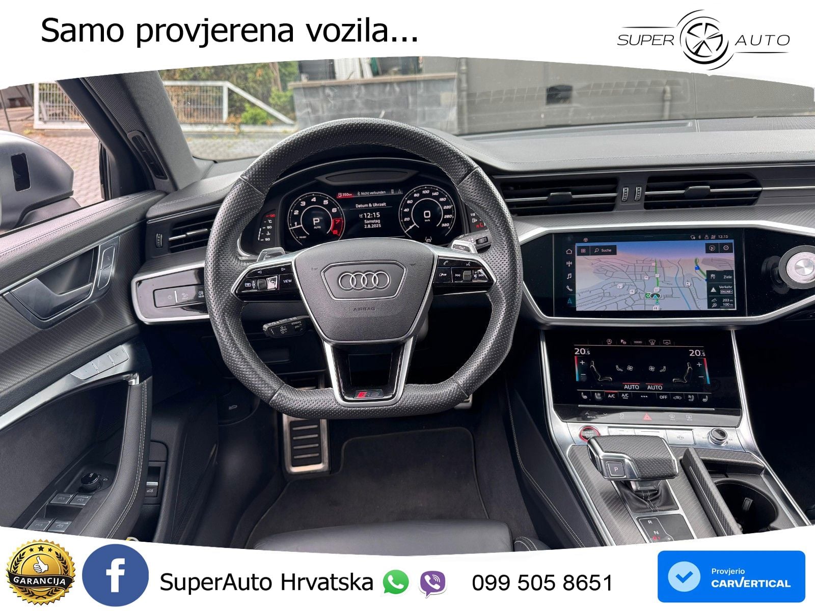 Audi RS6 Avant 4.0 TFSI V8 (600 KS) quattro Tiptronic ZRAČNI+ACC+GR SJED+KAM+PANO