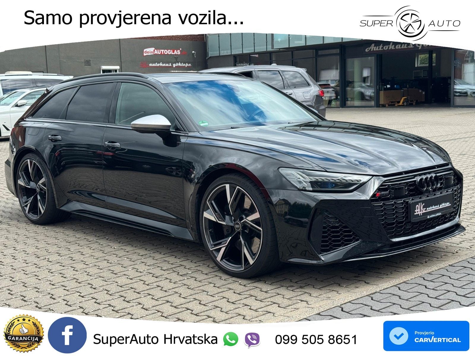 Audi RS6 Avant 4.0 TFSI V8 (600 KS) quattro Tiptronic ZRAČNI+ACC+GR SJED+KAM+PANO