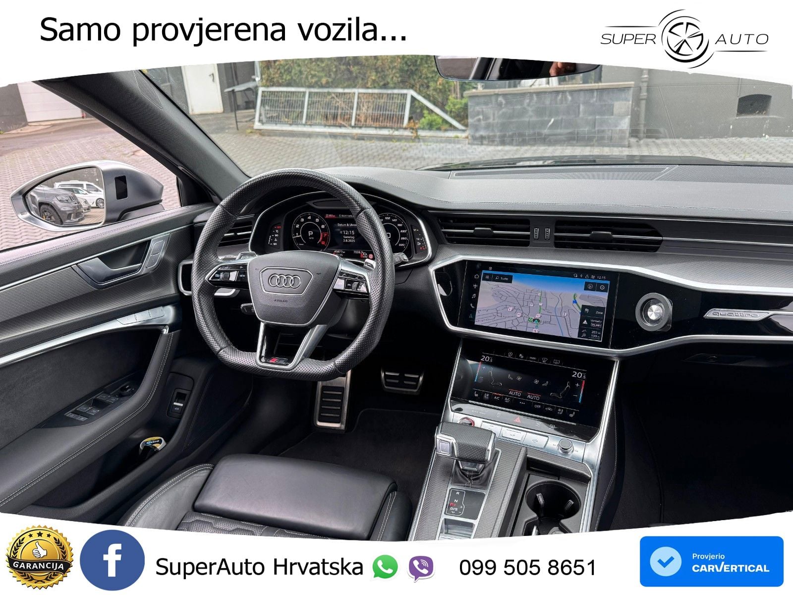 Audi RS6 Avant 4.0 TFSI V8 (600 KS) quattro Tiptronic ZRAČNI+ACC+GR SJED+KAM+PANO
