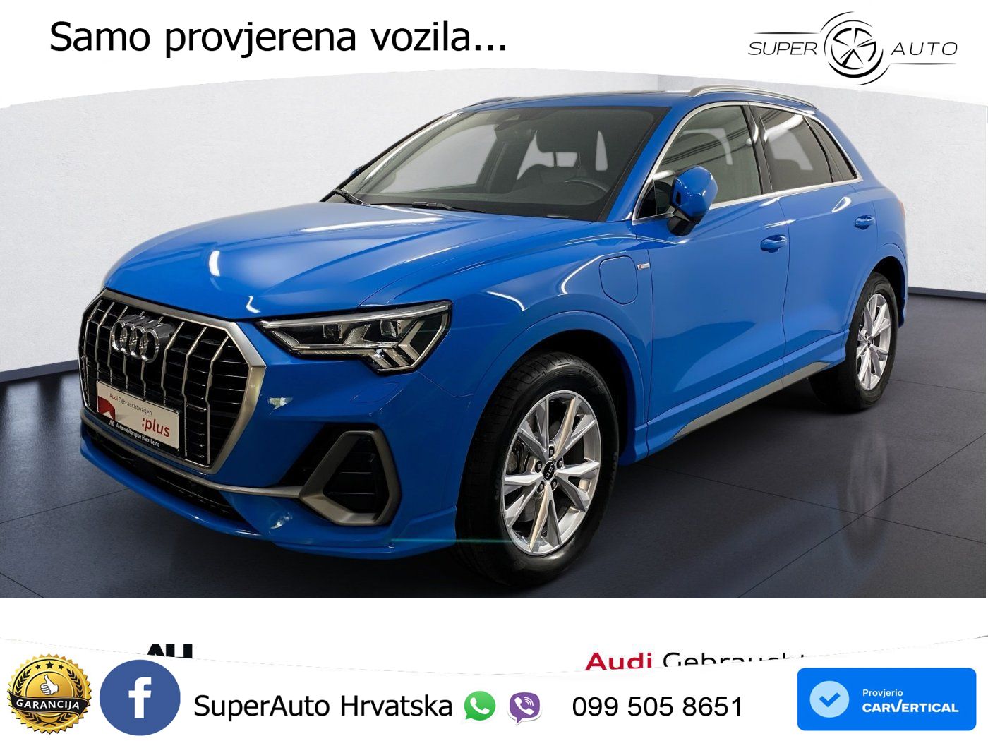 Audi Q3 45 TFSIe (245 KS) S tronic 2x S line LED+GR SJED+ACC