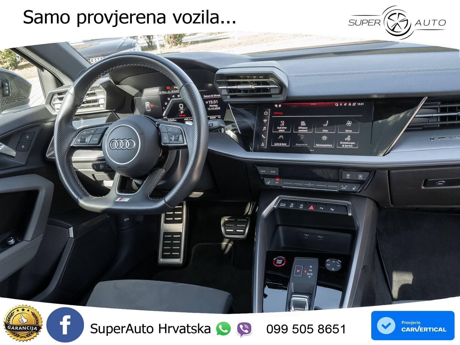 Audi S3 Limuzina 2.0 TFSI (310 KS) quattro S tronic MATRIX+GR SJED+KAM