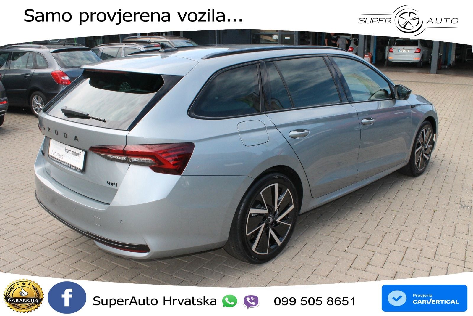 Škoda Octavia Combi 2.0 TSI (204 KS) 4x4 DSG SportLine LED+GR SJED+ACC