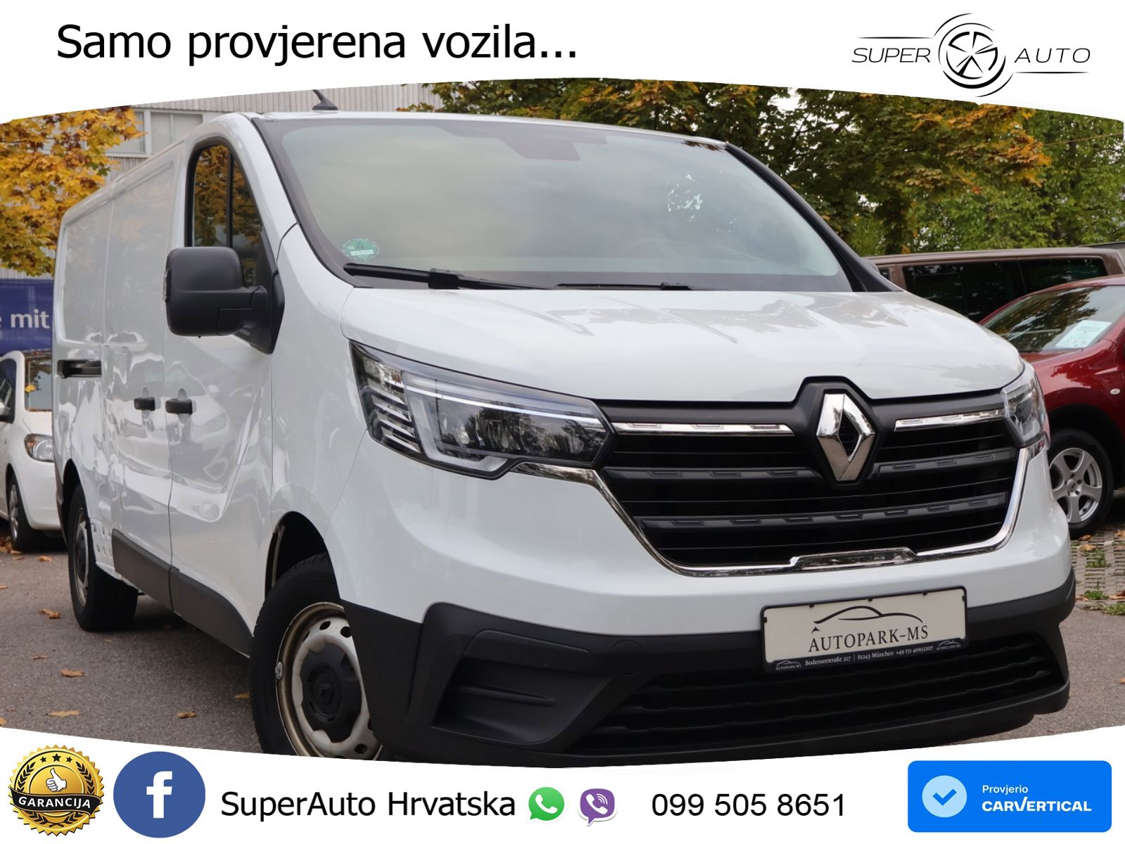 Renault Trafic Kasten L2H1 3,0t Komfort Klima-Kamera-LED 131 KS