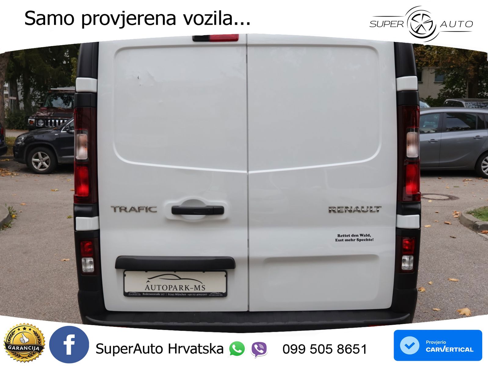 Renault Trafic Kasten L2H1 3,0t Komfort Klima-Kamera-LED 131 KS
