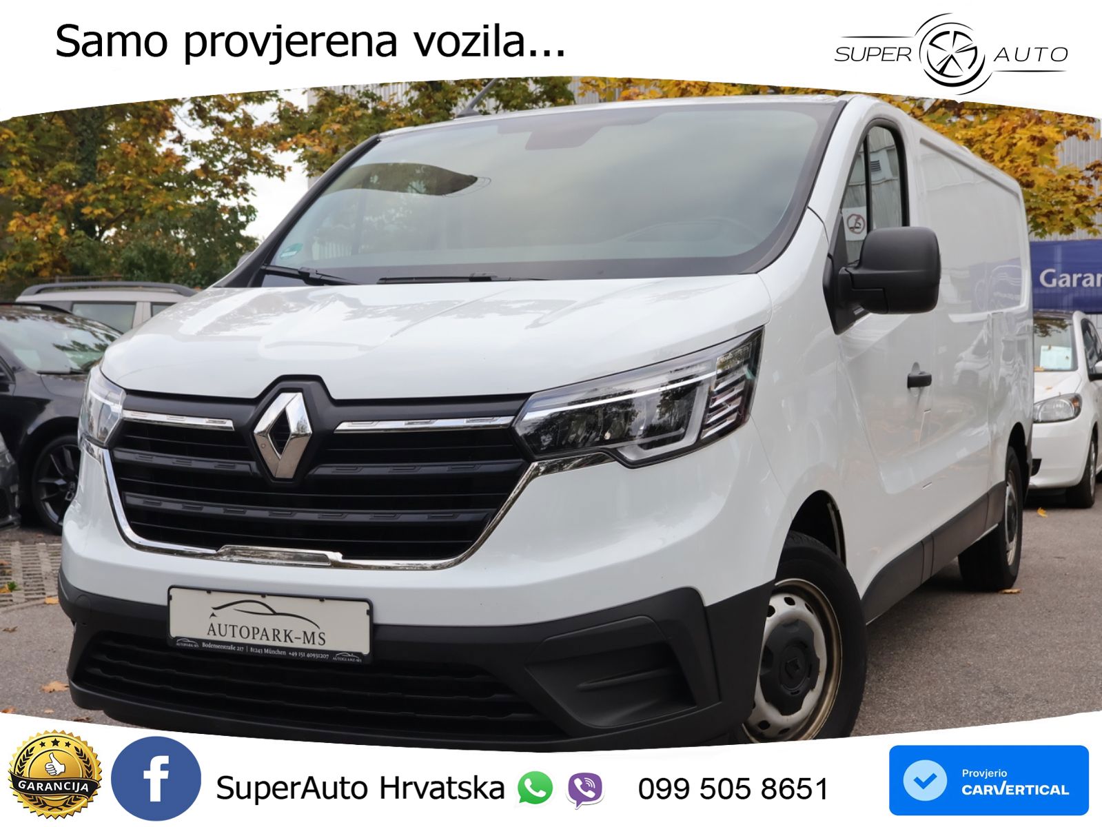 Renault Trafic Kasten L2H1 3,0t Komfort Klima-Kamera-LED 131 KS