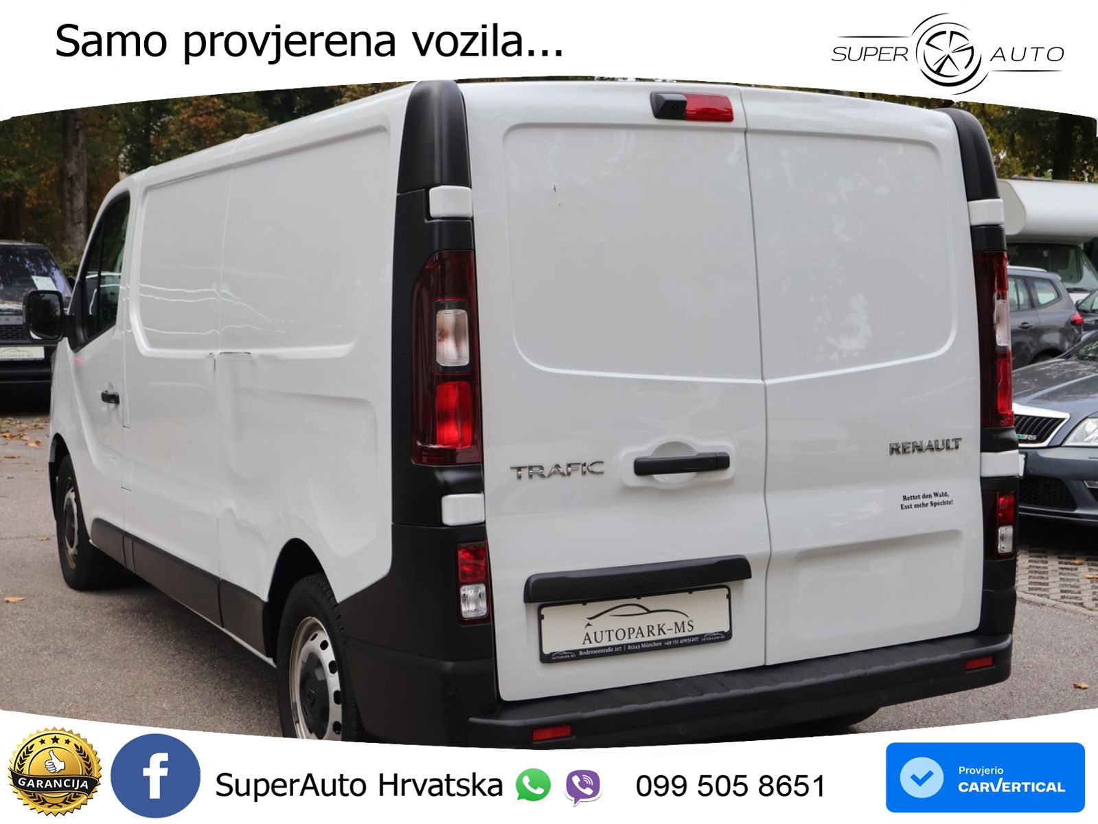Renault Trafic Kasten L2H1 3,0t Komfort Klima-Kamera-LED 131 KS