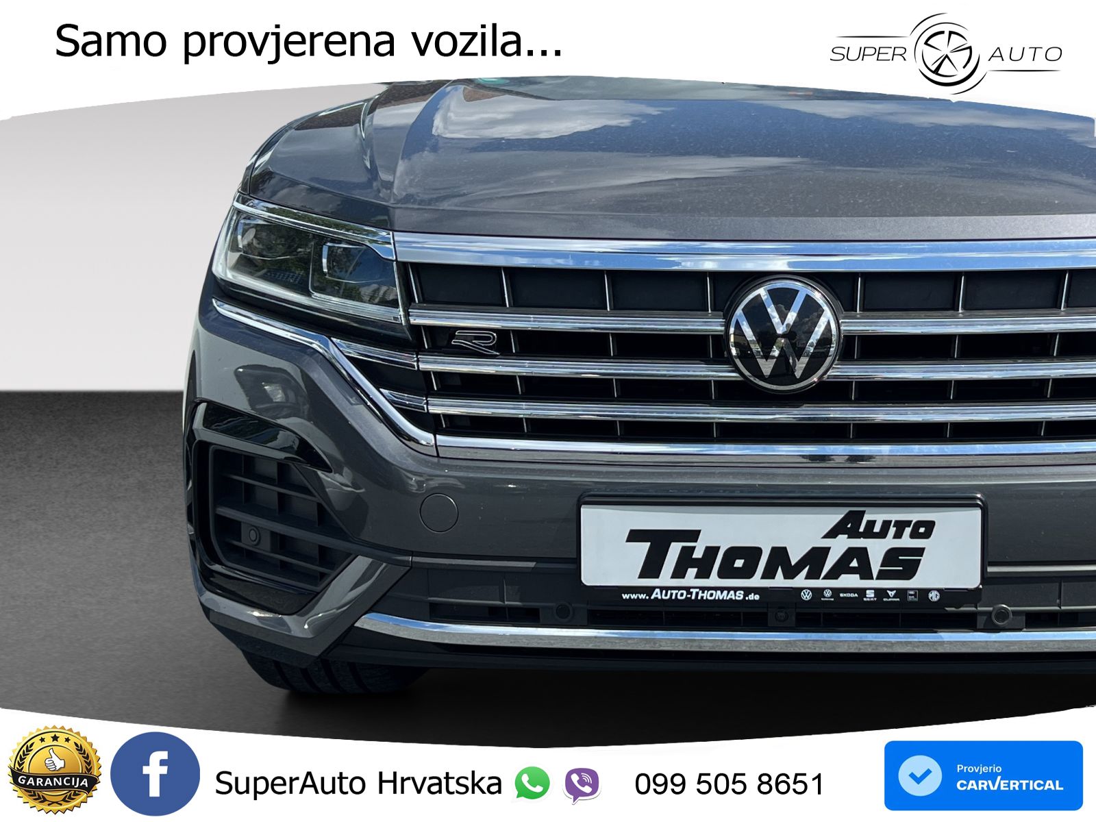 Volkswagen Touareg 3.0 V6 TDI (286 KS) 4MOTION Tiptronic R-Line ZRAČNI+ACC+GR SJED+KAM+PANO