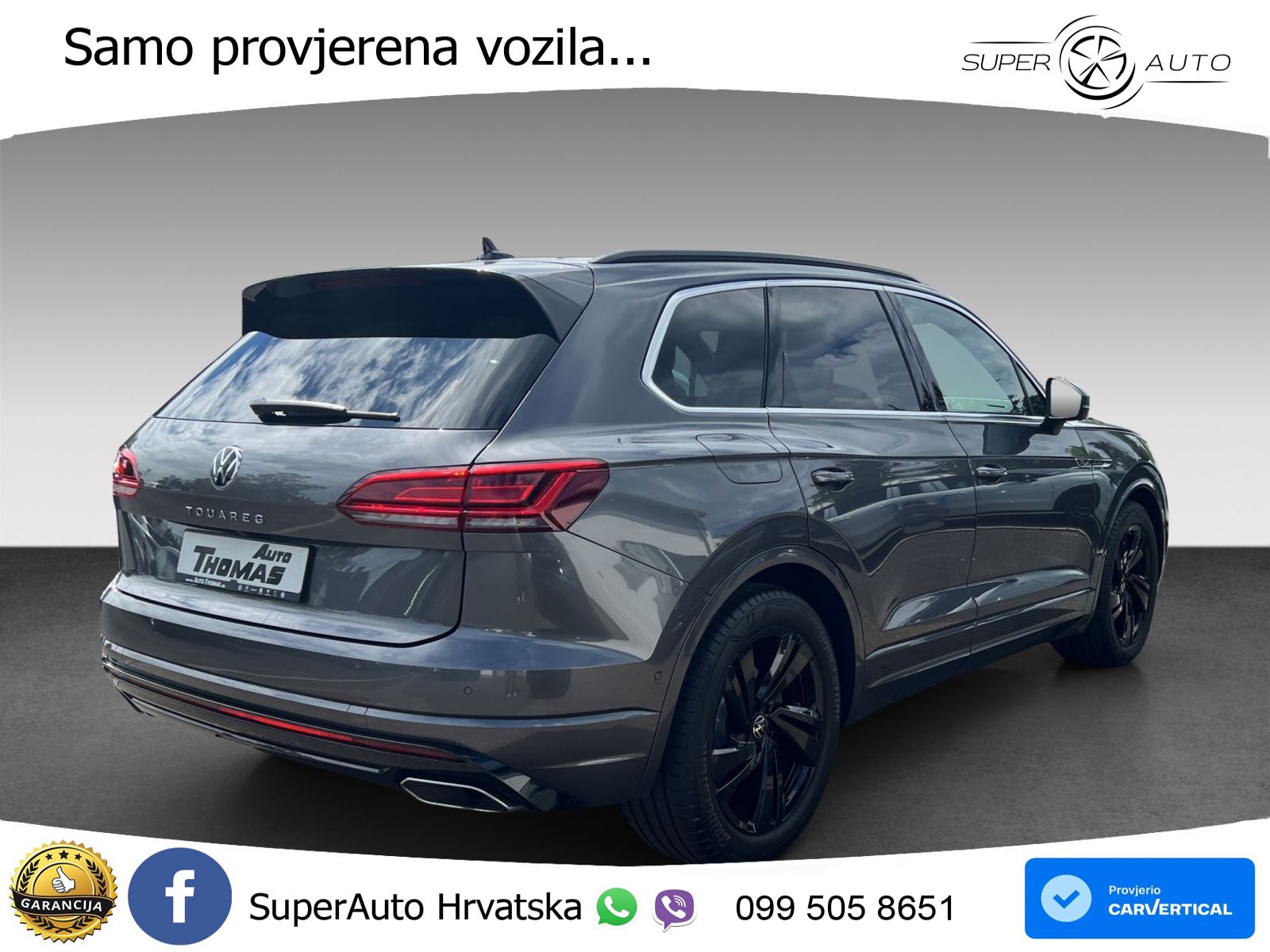 Volkswagen Touareg 3.0 V6 TDI (286 KS) 4MOTION Tiptronic R-Line ZRAČNI+ACC+GR SJED+KAM+PANO