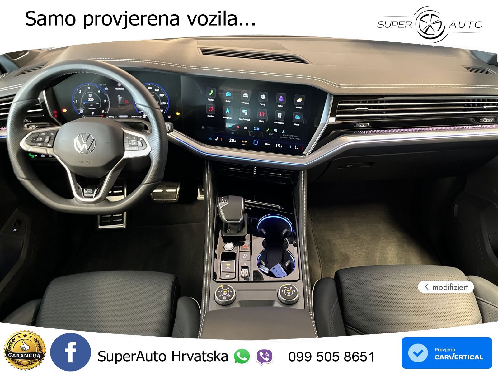 Volkswagen Touareg 3.0 V6 TDI (286 KS) 4MOTION Tiptronic ZRAČNI+ACC+GR SJED+KAM+PANO