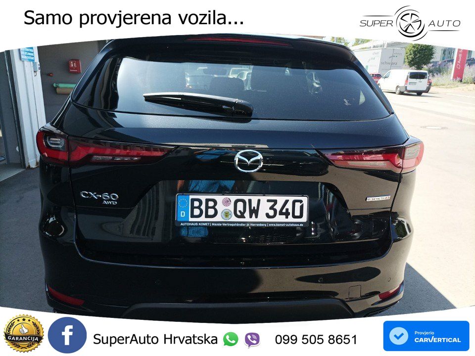 Mazda CX-60 3.3 e-Skyactiv D (254 KS) AWD Automatic LED+GR SJED+ACC