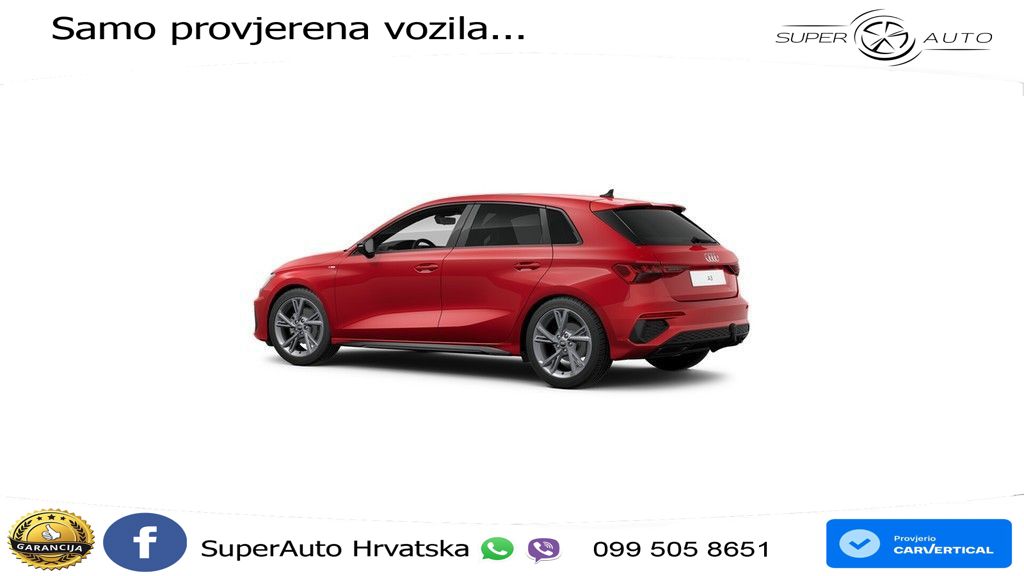 Audi A3 35 TFSI (150 KS) 2x S line MATRIX+GR SJED+KAM