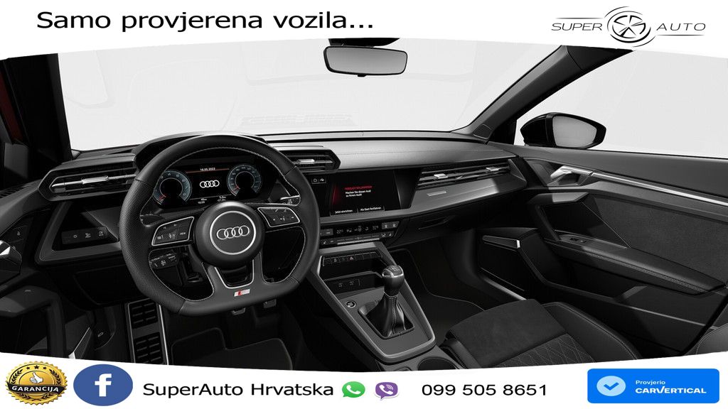Audi A3 35 TFSI (150 KS) 2x S line MATRIX+GR SJED+KAM