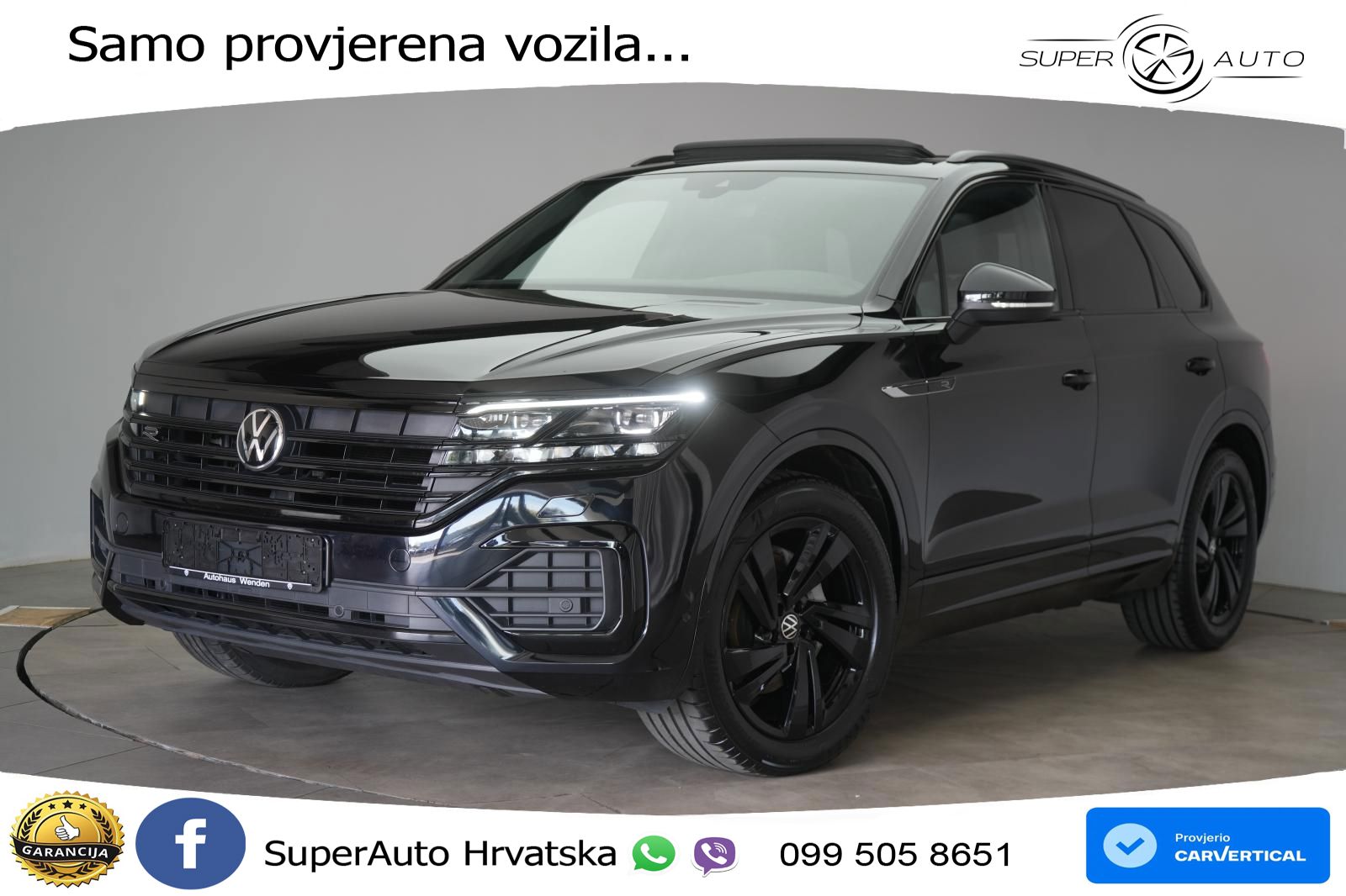 Volkswagen Touareg 3.0 V6 TDI (286 KS) 4MOTION Tiptronic R-Line ZRAČNI+ACC+GR SJED+KAM+PANO