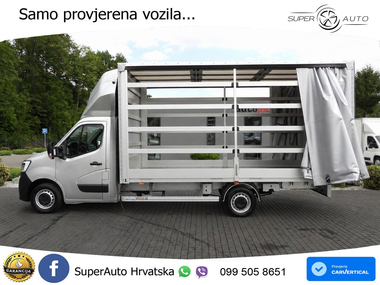 Renault MASTER PRITSCHE PLANE 10 PALETTEN TEMPOMAT 165 KS