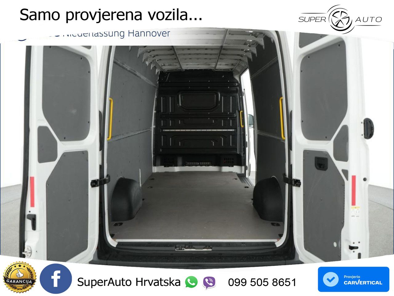 Volkswagen Crafter Kasten langer Radstand vorn.AHK Klima 140 KS