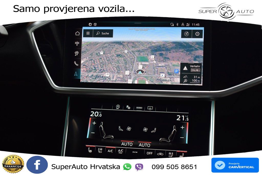 Audi A6 45 TDI V6 (245 KS) quattro ultra S tronic advanced ZRAČNI+ACC+GR SJED+KAM