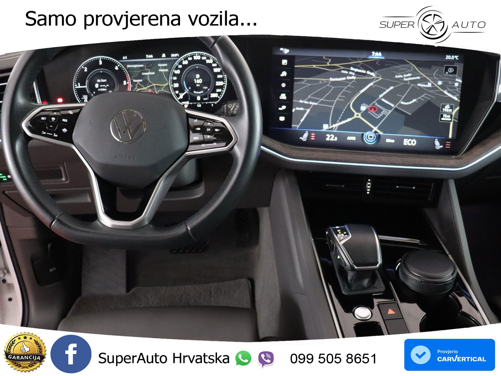 Volkswagen Touareg 3.0 V6 TDI (231 KS) 4MOTION Tiptronic ZRAČNI+ACC+4xGR SJED+KAM