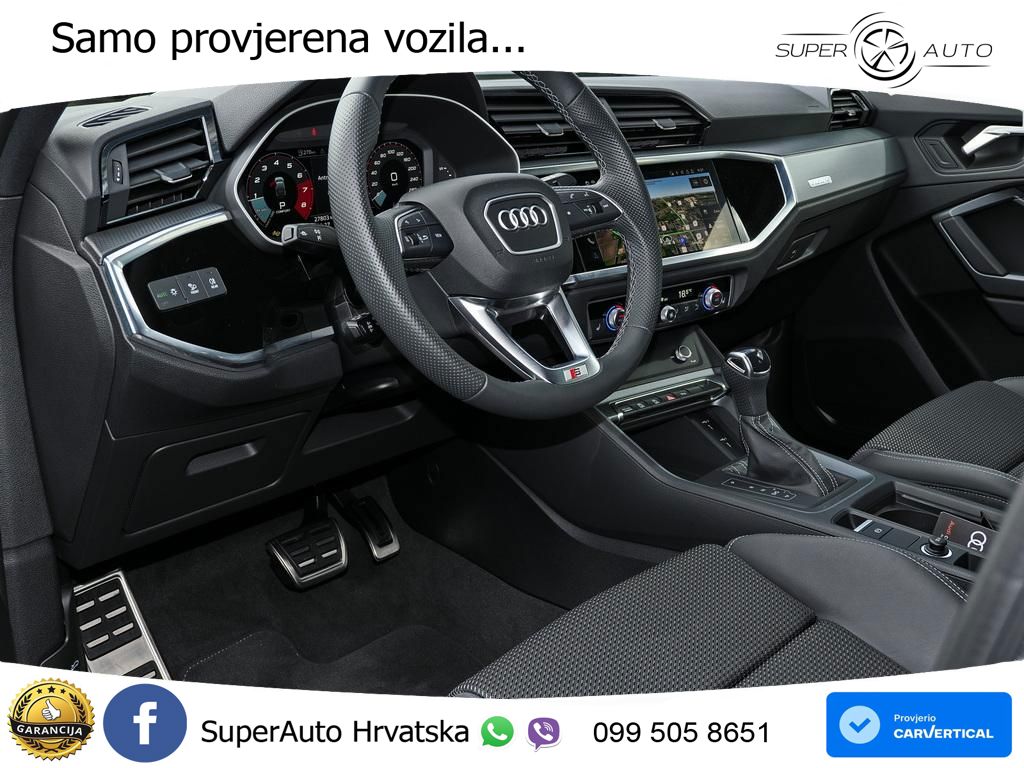 Audi Q3 II Sportback 45 TFSI (245 KS) quattro S tronic S line MATRIX+GR SJED+KAM