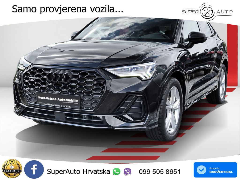Audi Q3 II Sportback 45 TFSI (245 KS) quattro S tronic S line MATRIX+GR SJED+KAM