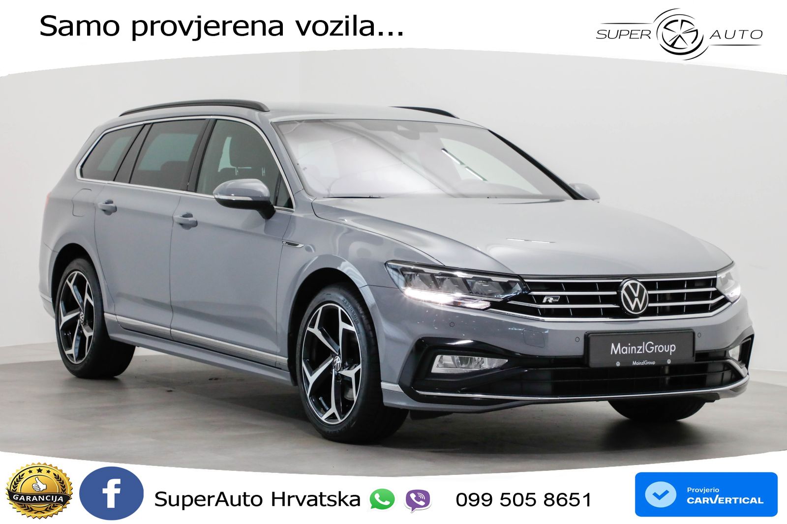 Volkswagen Passat Variant 2.0 TSI (190 KS) DSG R-Line LED+GR SJED+ACC
