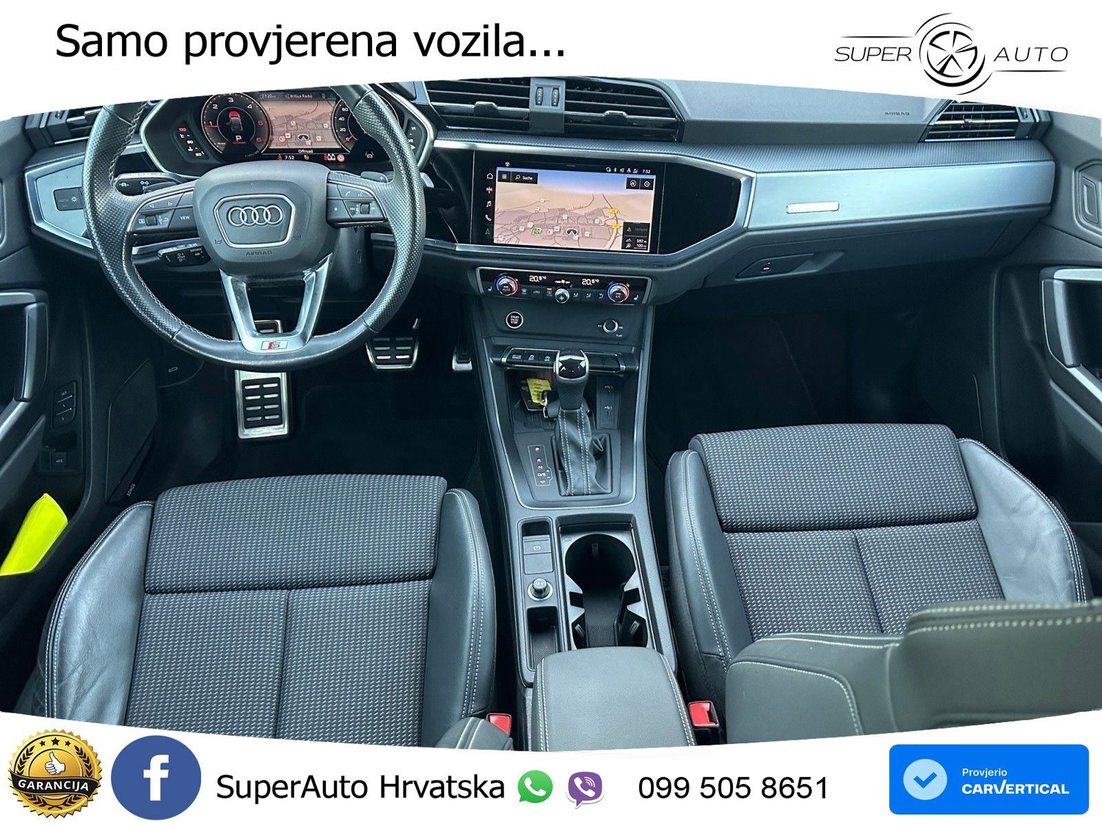 Audi Q3 Sportback 40 TDI (200 KS) quattro S tronic S line LED+GR SJED+ACC