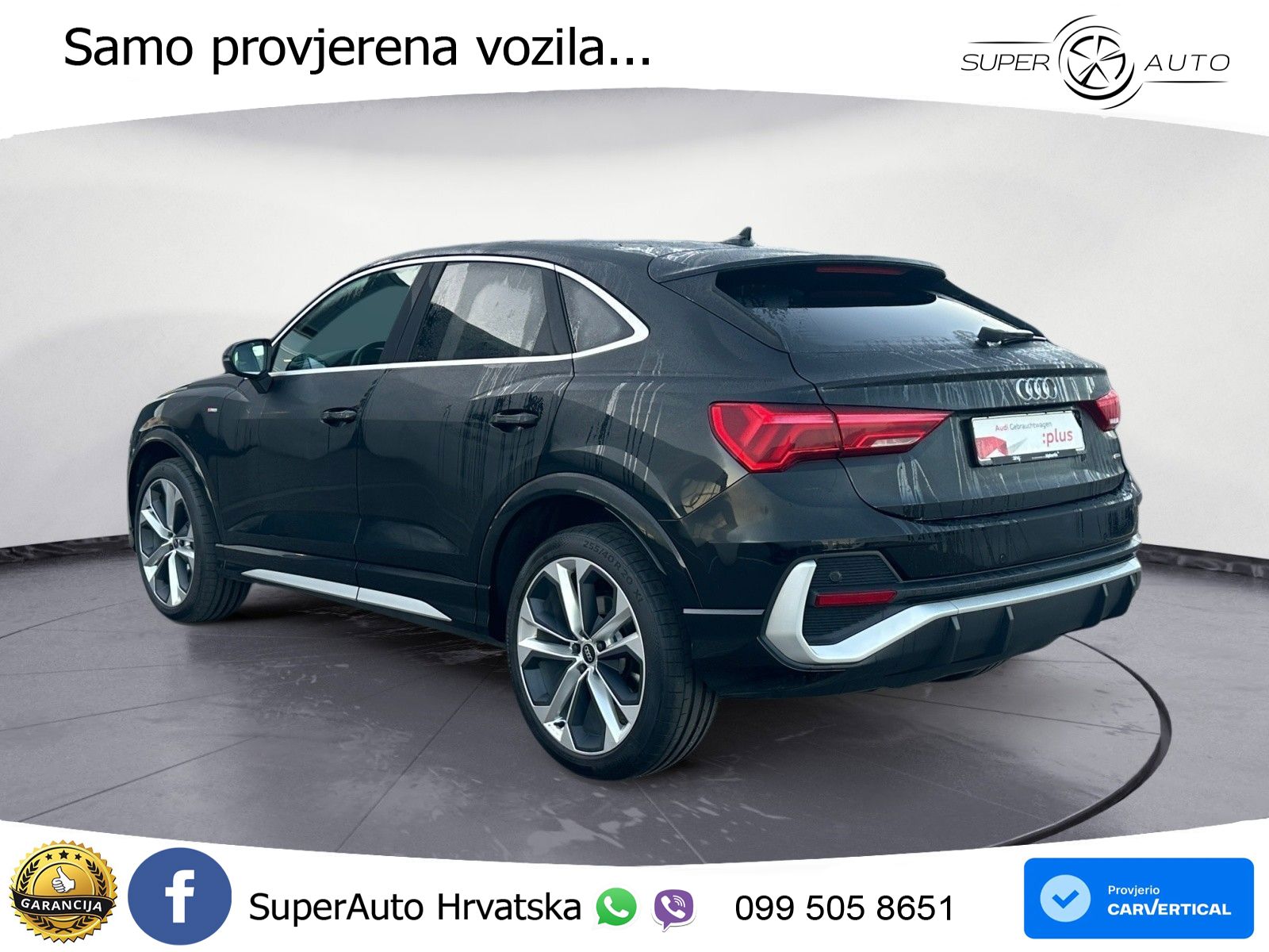 Audi Q3 Sportback 40 TDI (200 KS) quattro S tronic S line LED+GR SJED+ACC