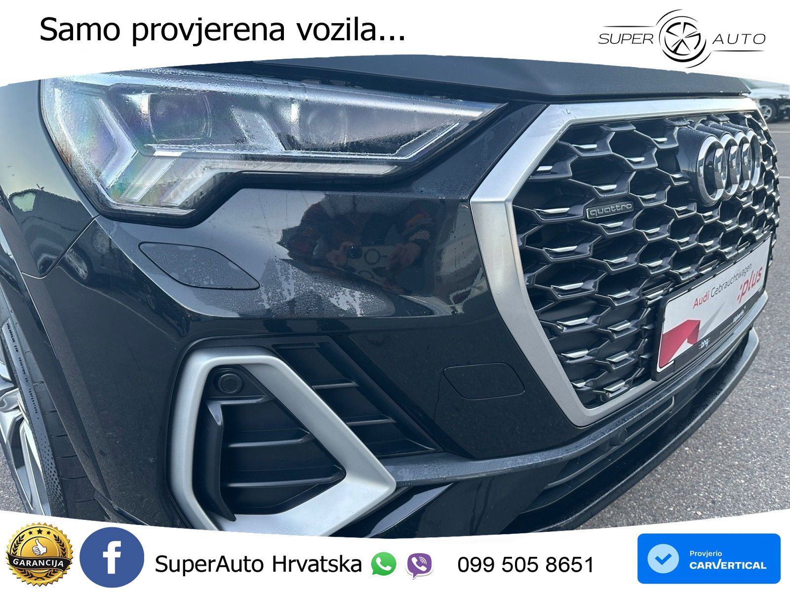 Audi Q3 Sportback 40 TDI (200 KS) quattro S tronic S line LED+GR SJED+ACC