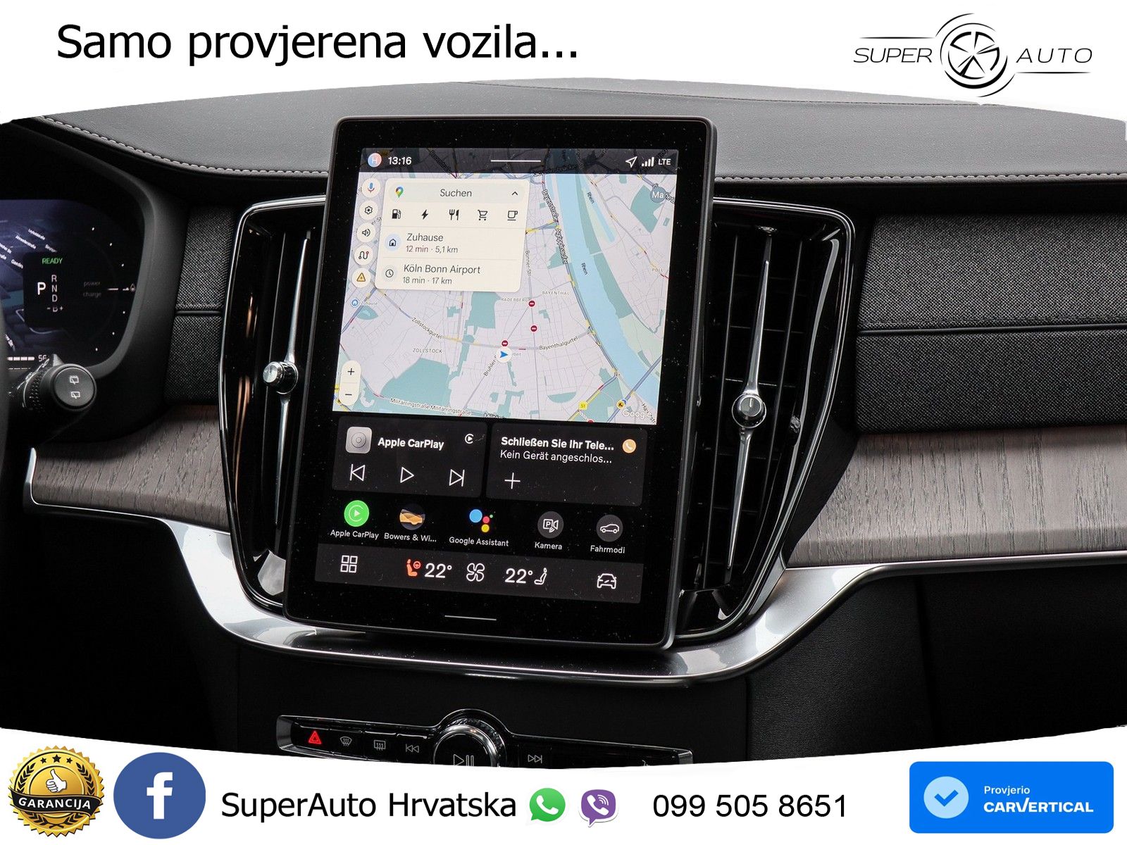 Volvo XC90 2.0 T8 AWD Automatic ZRAČNI+ACC+GR SJED+KAM+PANO