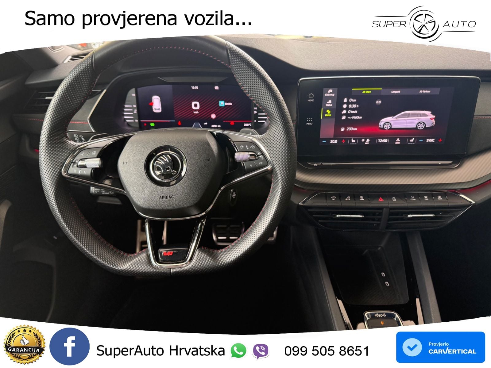 Škoda Octavia Combi RS 2.0 TDI (200 KS) 4x4 DSG LED+GR SJED+ACC