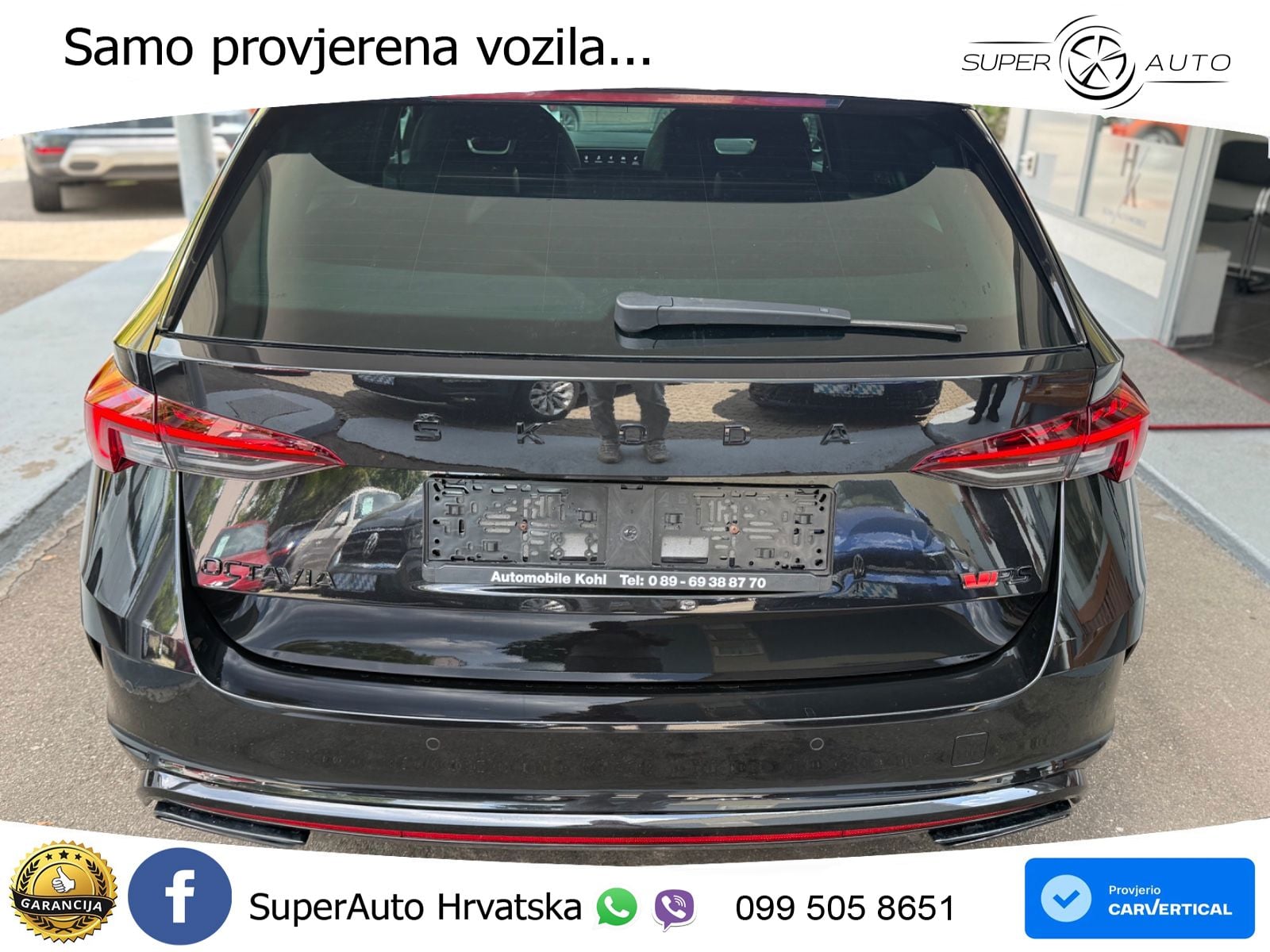 Škoda Octavia Combi RS 2.0 TDI (200 KS) 4x4 DSG LED+GR SJED+ACC