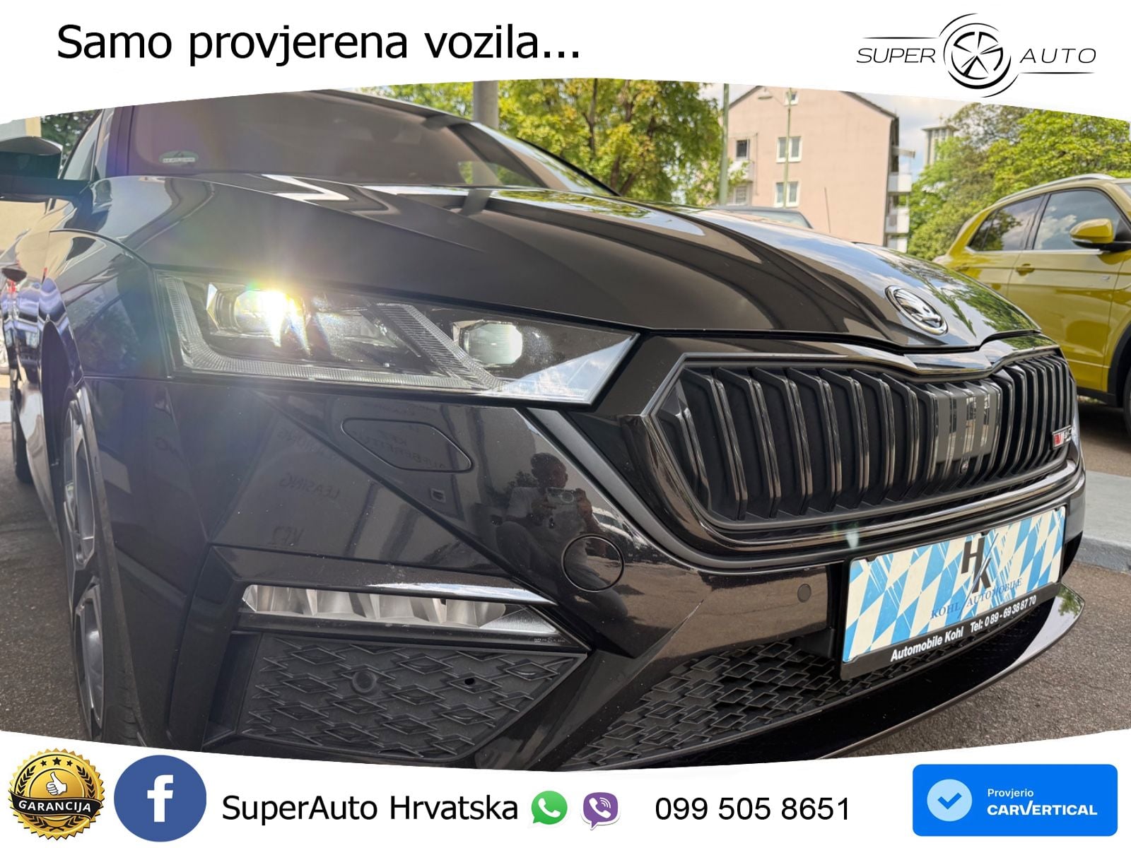 Škoda Octavia Combi RS 2.0 TDI (200 KS) 4x4 DSG LED+GR SJED+ACC