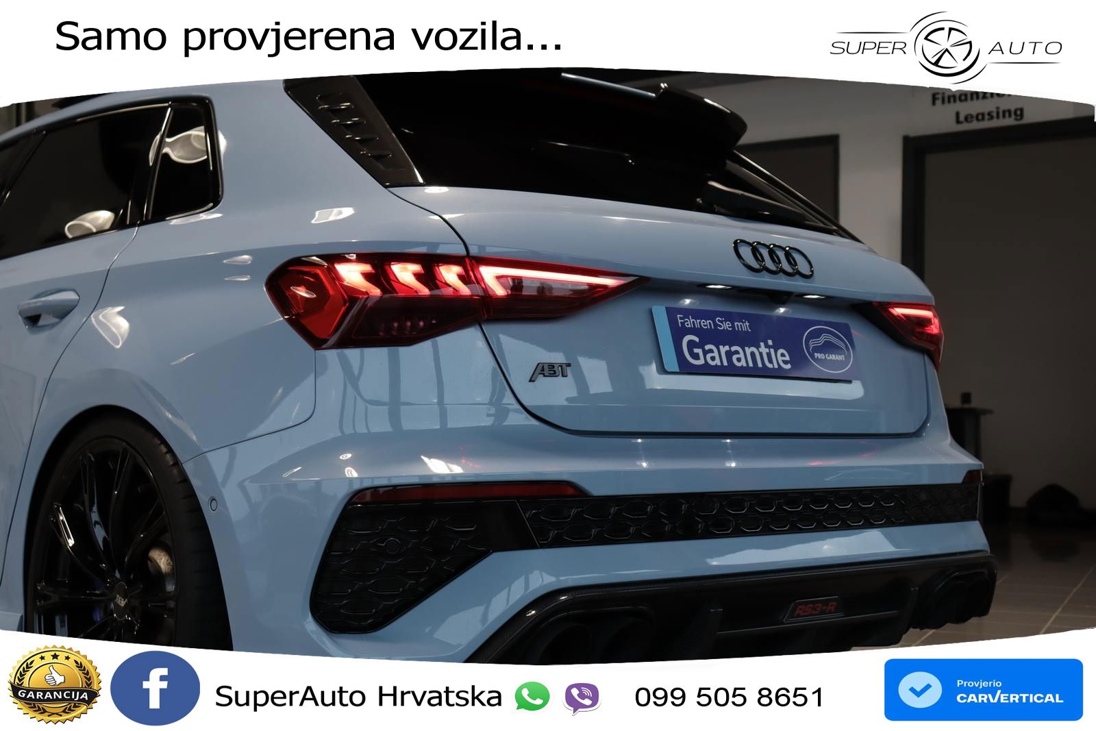 Audi RS3 Sedan 2.5 TFSI (400 KS) quattro S tronic ABT LED+ACC