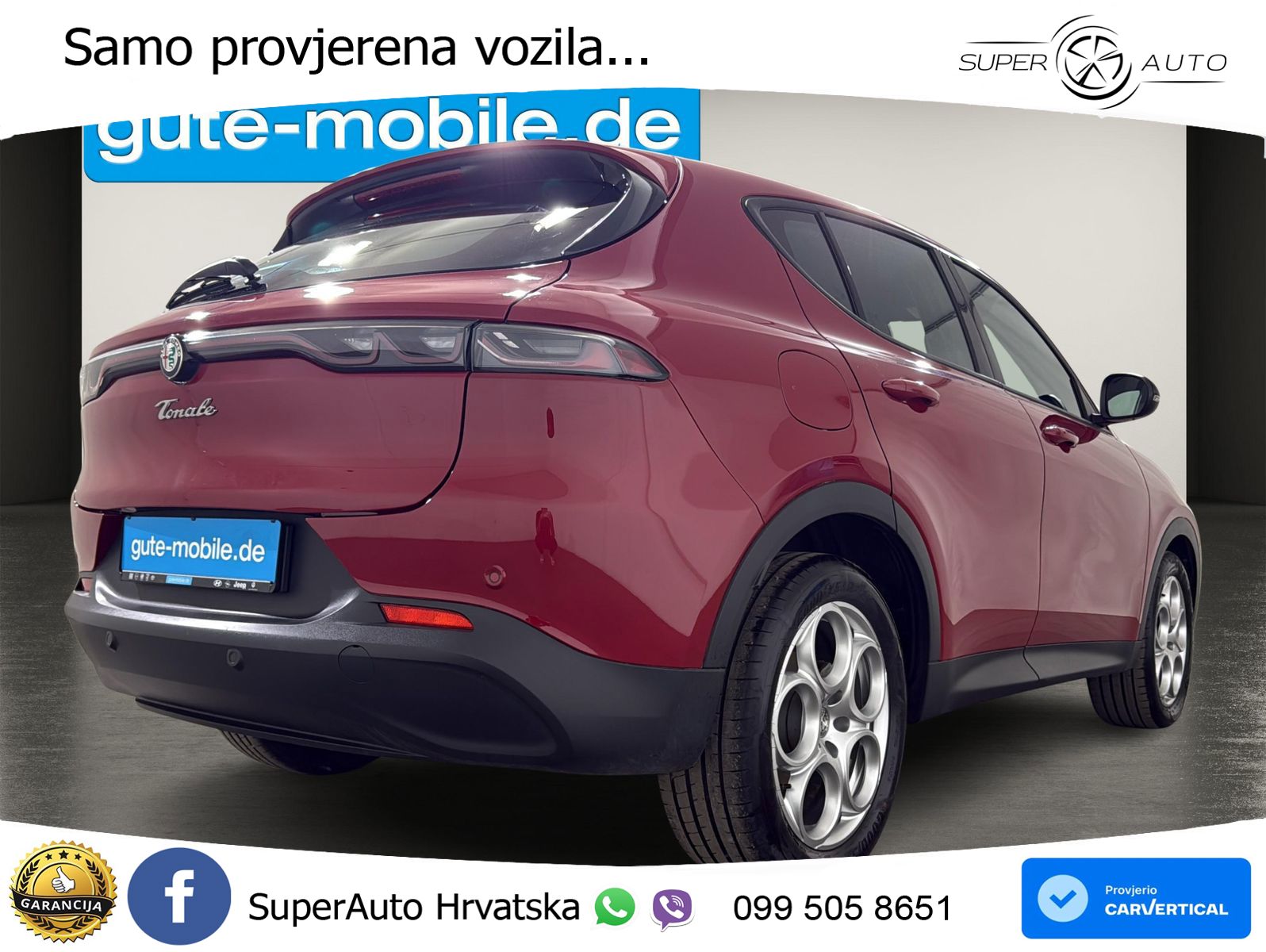 Alfa Romeo Tonale 1.5 Turbo (130 KS) 48V-Hybrid TCT LED+GR SJED+ACC