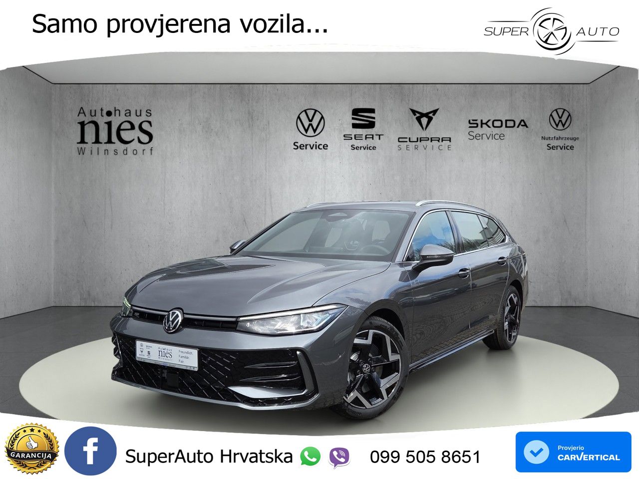 Volkswagen Passat Variant 2.0 TDI (193 KS) 4MOTION DSG R-Line LED+GR SJED+ACC