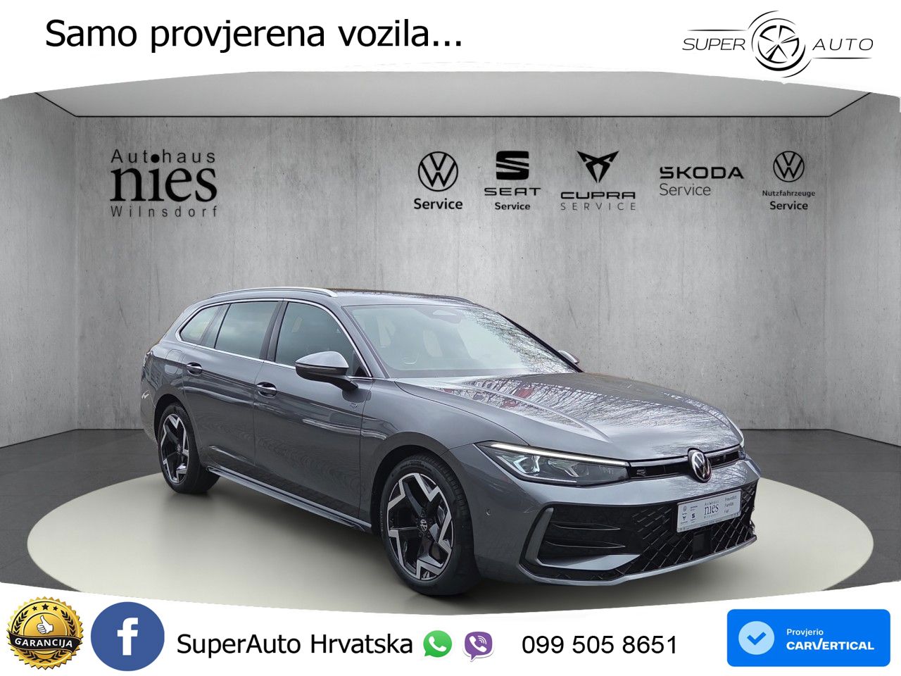 Volkswagen Passat Variant 2.0 TDI (193 KS) 4MOTION DSG R-Line LED+GR SJED+ACC