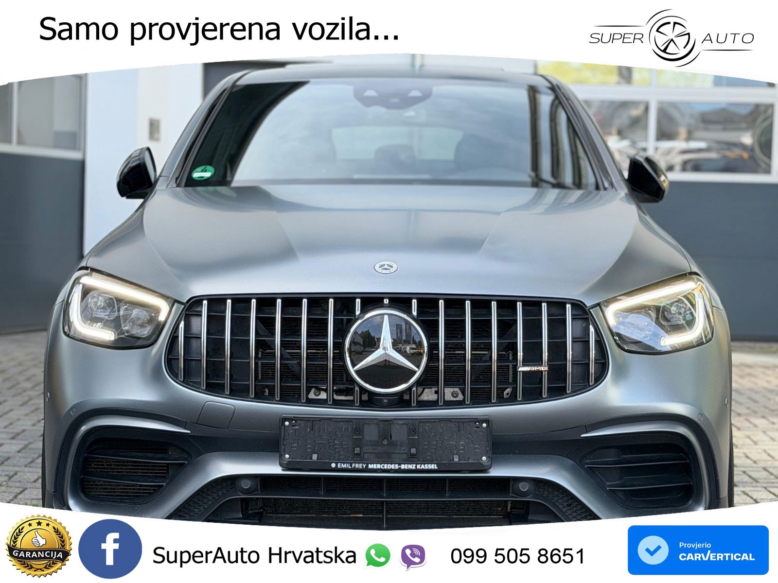 Mercedes AMG GLC 63 S V8 (510 KS) 4MATIC+ MCT LED+GR SJED+ACC