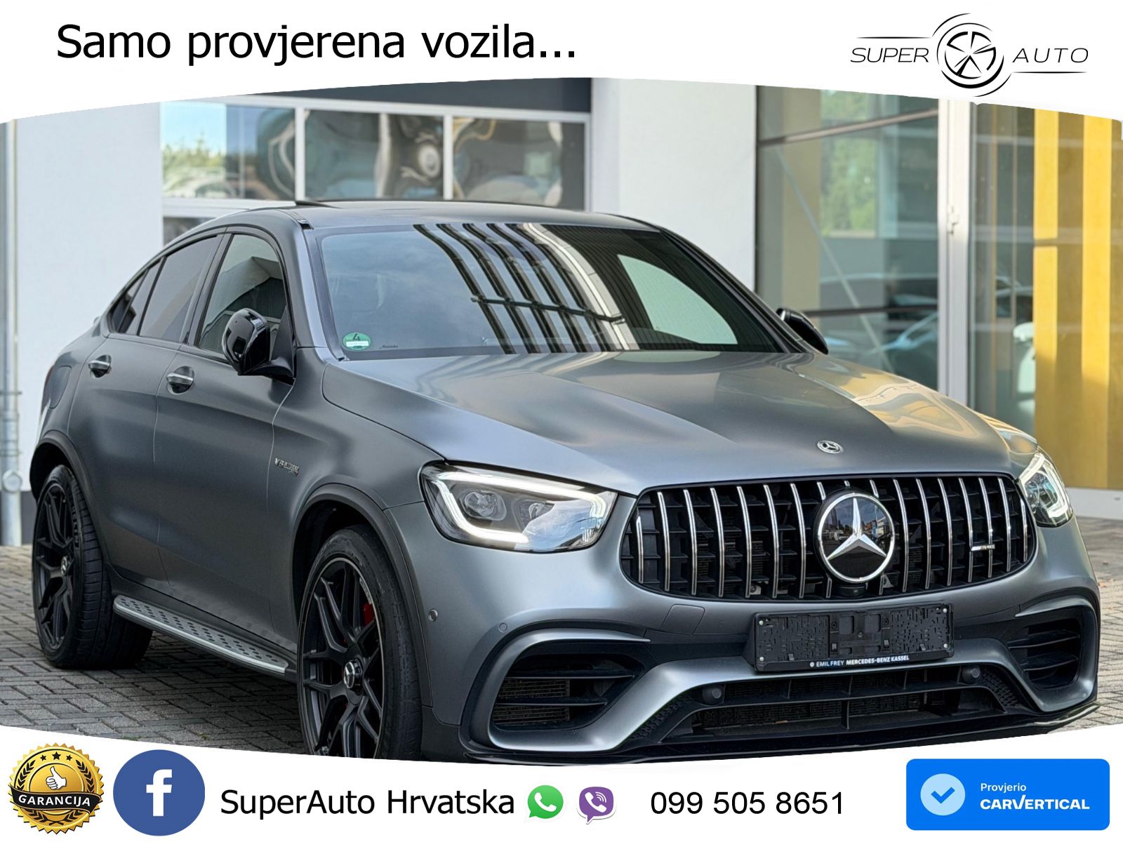 Mercedes AMG GLC 63 S V8 (510 KS) 4MATIC+ MCT LED+GR SJED+ACC