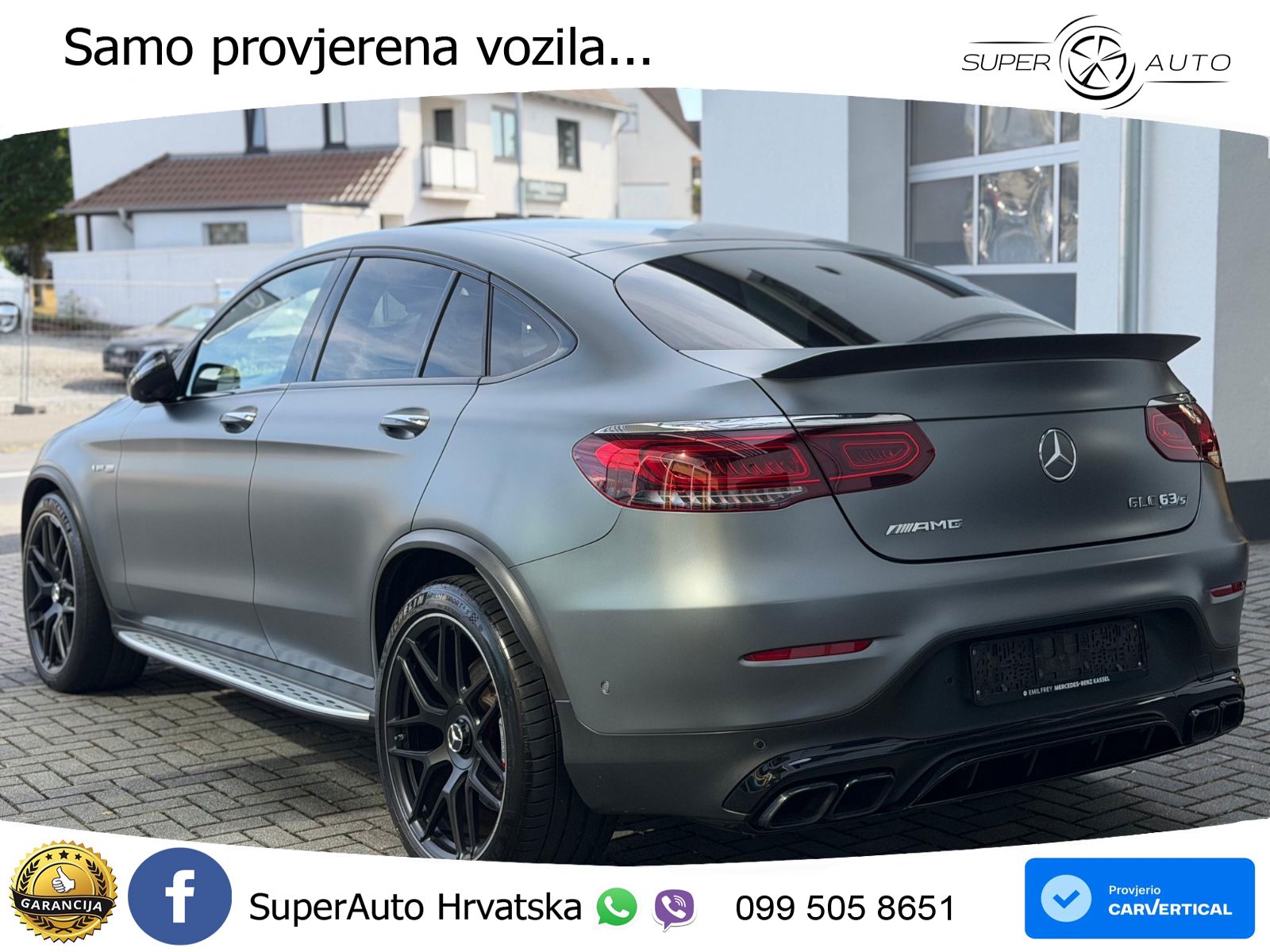 Mercedes AMG GLC 63 S V8 (510 KS) 4MATIC+ MCT LED+GR SJED+ACC