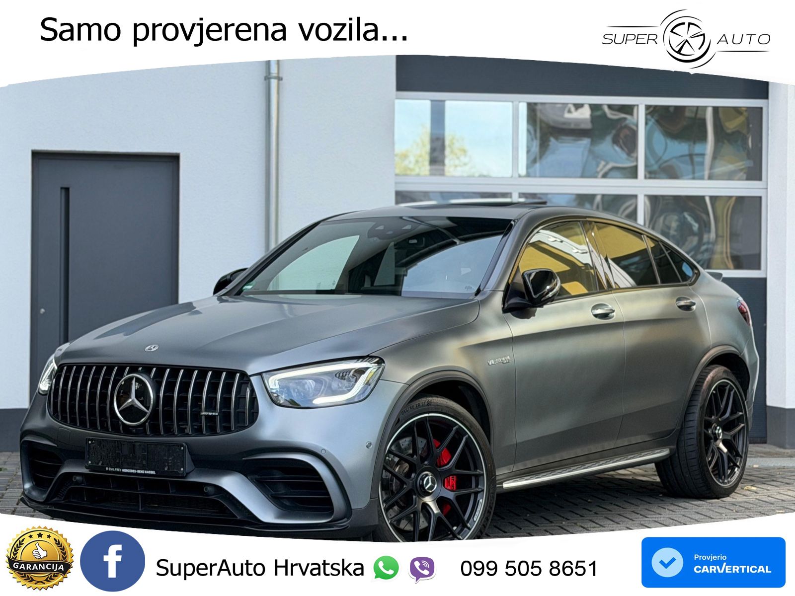 Mercedes AMG GLC 63 S V8 (510 KS) 4MATIC+ MCT LED+GR SJED+ACC