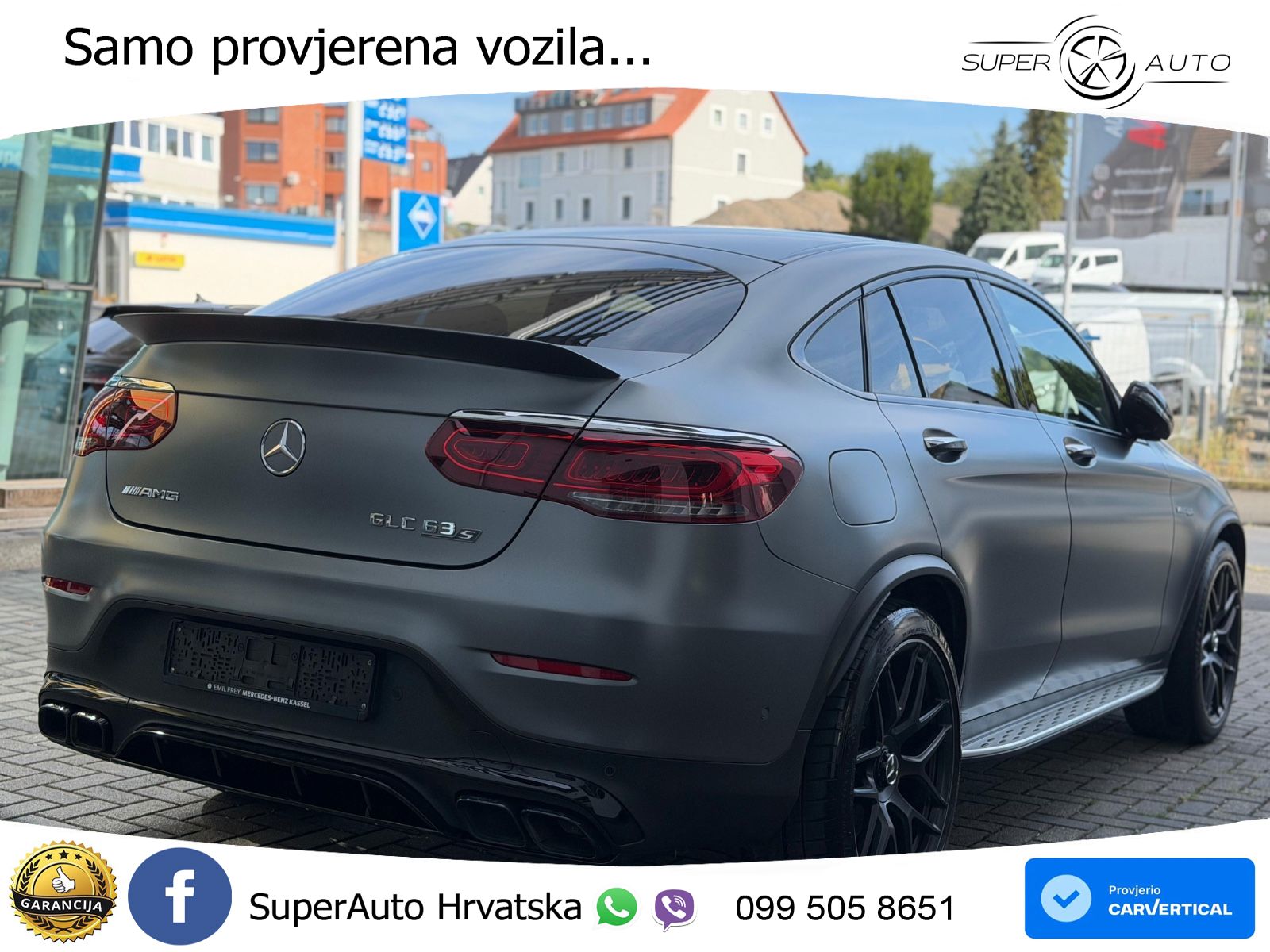 Mercedes AMG GLC 63 S V8 (510 KS) 4MATIC+ MCT LED+GR SJED+ACC