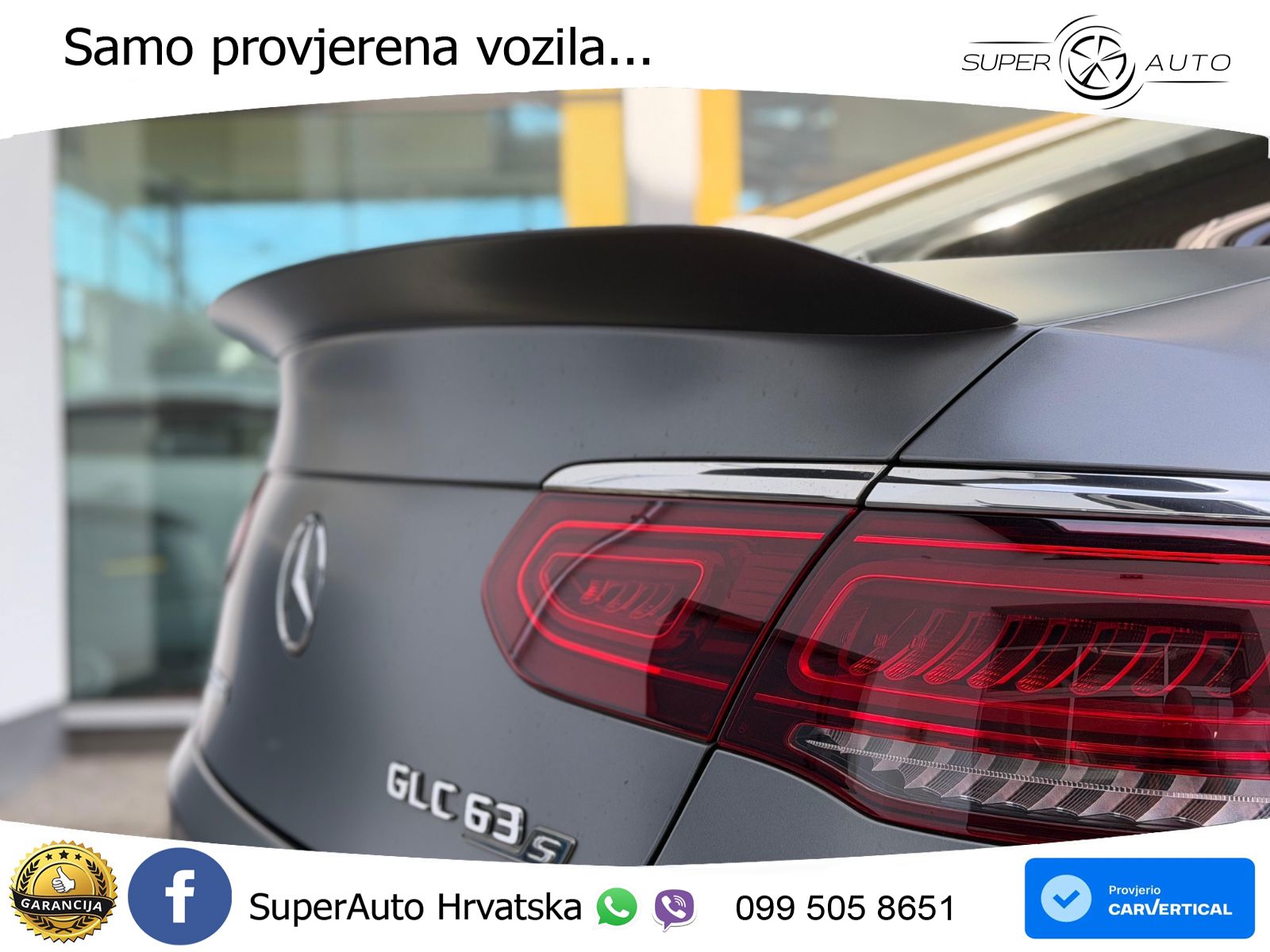 Mercedes AMG GLC 63 S V8 (510 KS) 4MATIC+ MCT LED+GR SJED+ACC