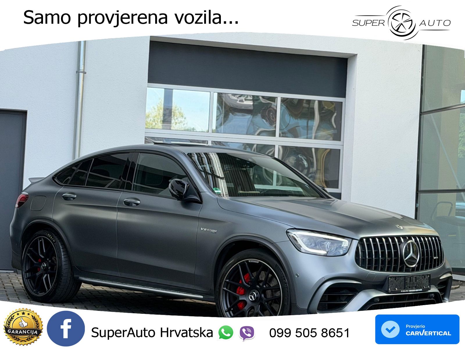 Mercedes AMG GLC 63 S V8 (510 KS) 4MATIC+ MCT LED+GR SJED+ACC